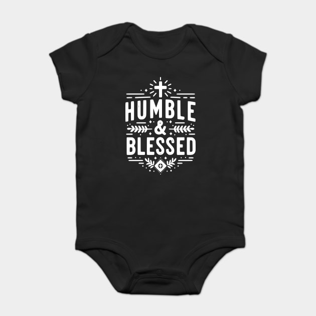 Humble and Blessed Baby Bodysuit by Frank Ring